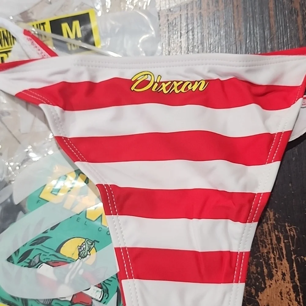 DIXXON FLAG RED WHITE & BLUE BIKINI SWIMSUIT New! Size M - Picture 2 of 4